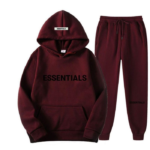 Bordowy Dres Essentials Fear of God