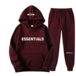 Bordowy Dres Essentials Fear of God