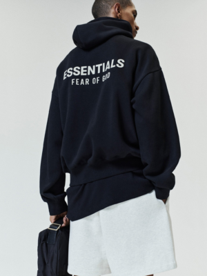 Essentials Signature FW26 Black Hoodie