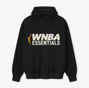 Czarna Bluza Boxy Fit WNBA