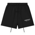 Czarne Szorty Dresowe SS26 Essentials
