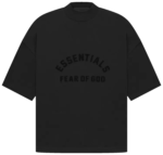 Czarna Koszulka Stójka Fear of God Logo
