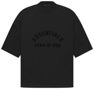 Czarna Koszulka Stójka Fear of God Logo
