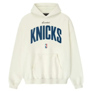 Kremowa Bluza Boxy Fit Knicks