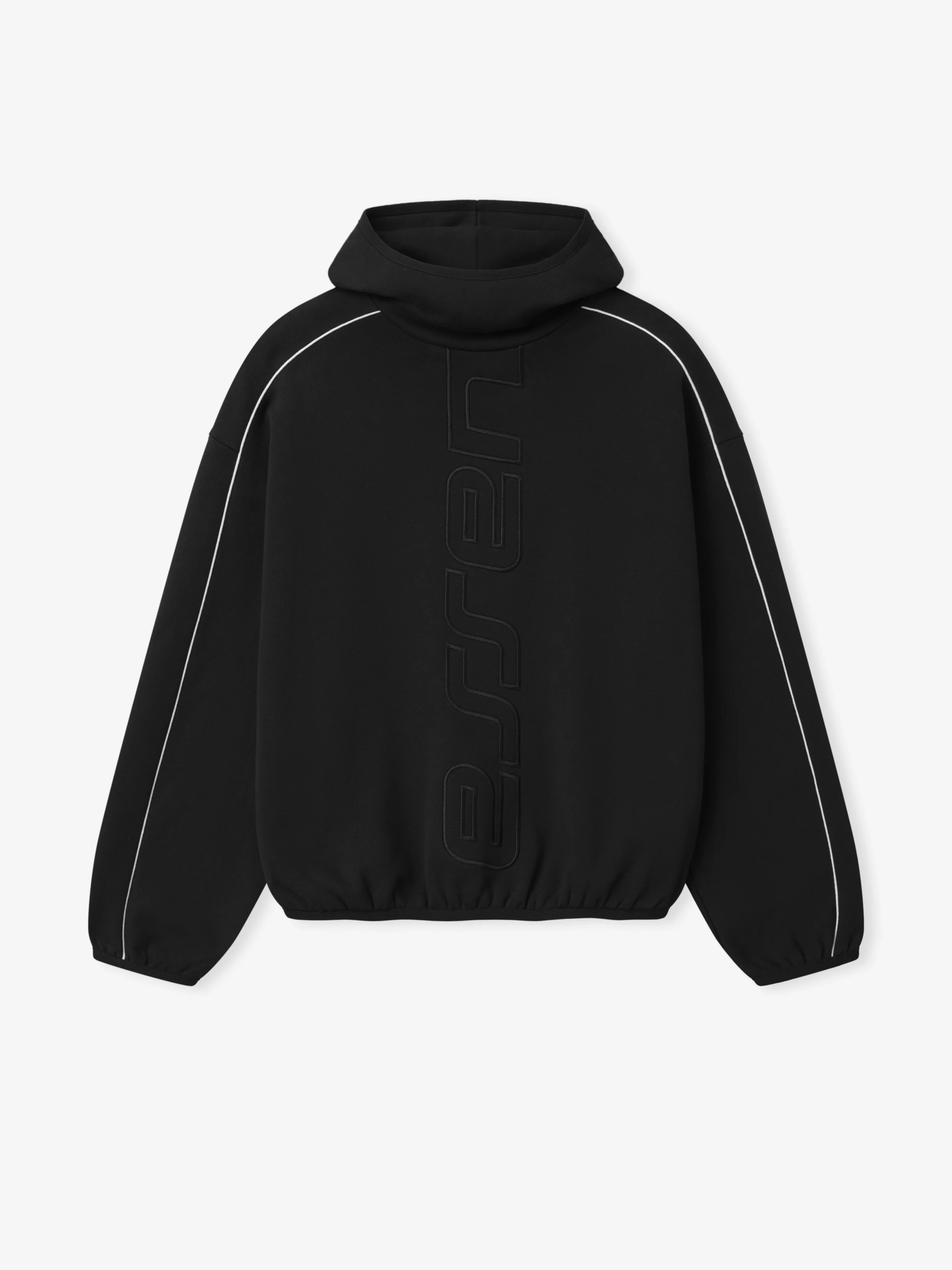 Essentials Active Trace Modern Fleece Black Hoodie